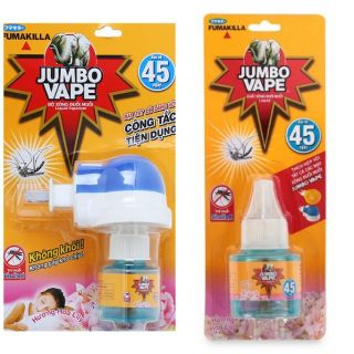 Combo 1 bộ bình xông đuổi muỗi + 01 chất xông đuổi muỗi 45 ngày Jumbo