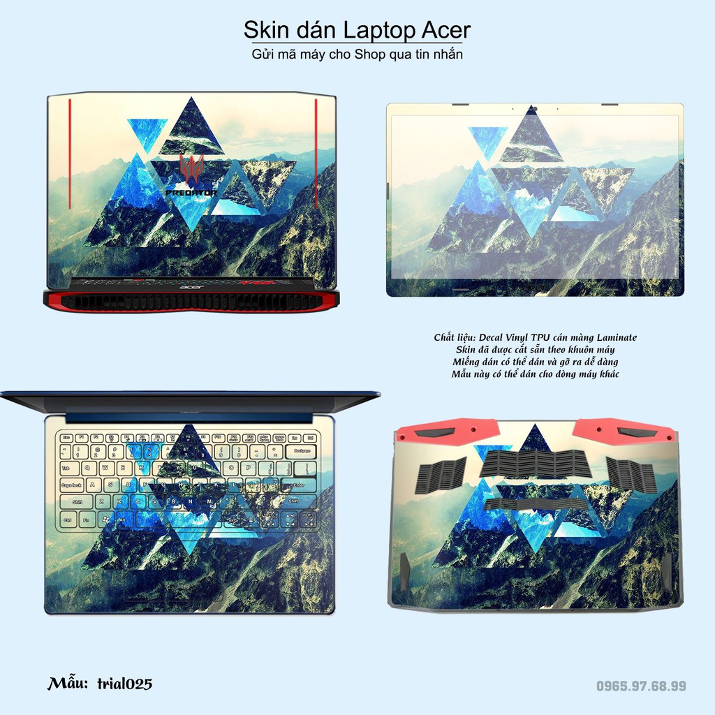 Skin dán Laptop Acer in hình Đa giác _nhiều mẫu 5 (inbox mã máy cho Shop)