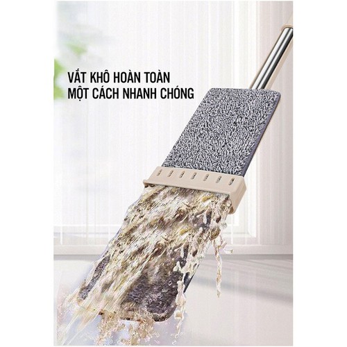 Chổi Lau Nhà Tự Vắt Thông Minh + Tặng Kèm 1 Tấm Lau