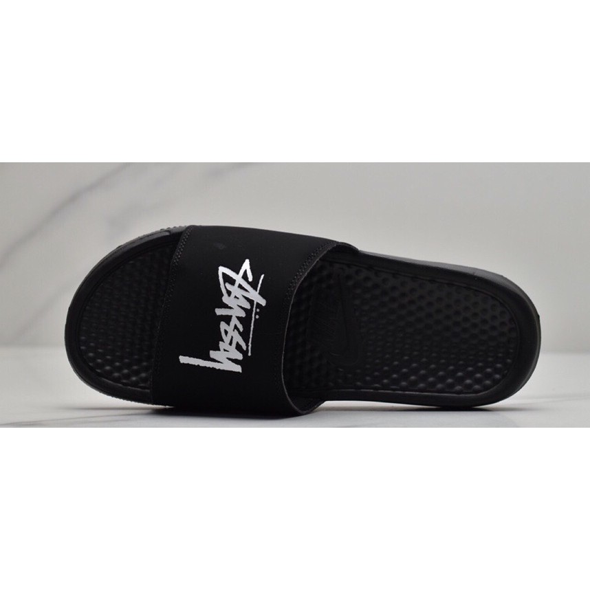 Ready stock Nike Benassi x Stussy summer sports beach slippers