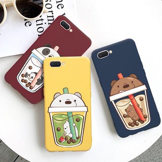 Ốp iPhone mềm hình cốc trà sữa và chú gấu ngộ nghĩnh cho Iphone 6/6+/6s/6s+/7/7+/8/8+