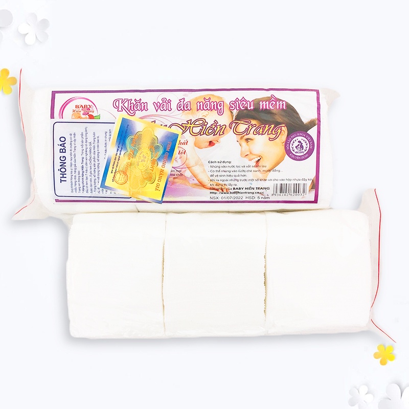 Khăn vải khô đa năng, Khăn khô đa năng Hiền Trang siêu mềm loại dày 190g cực kỳ tiện lợi cho mẹ và bé Baby-S – SKH006