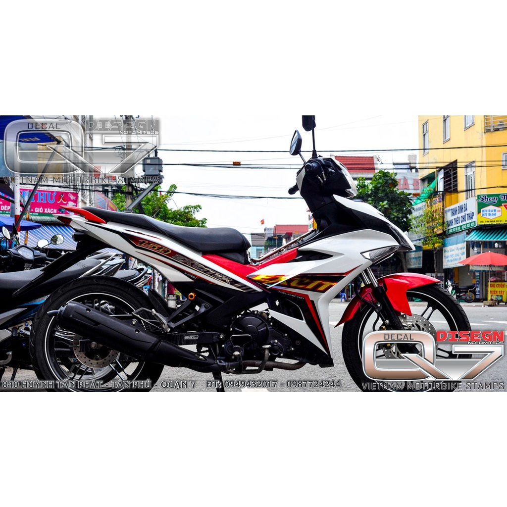 Tem Rời EXCITER 150 TRẮNG ĐỎ