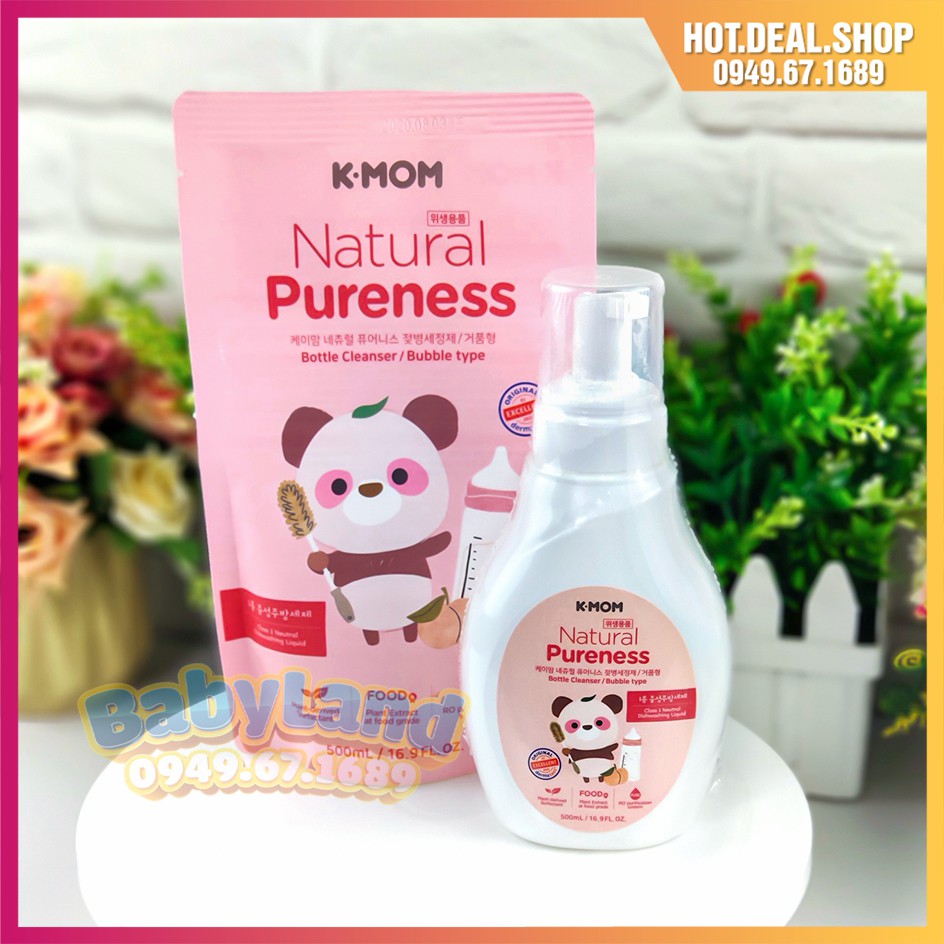 Nước Rửa Bình Sữa K-mom Hàn Quốc - Nước rửa rau củ quả hữu cơ Kmom