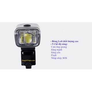 Đèn Pha xe đạp siêu sáng, Sạc USB, chống nước – DX01