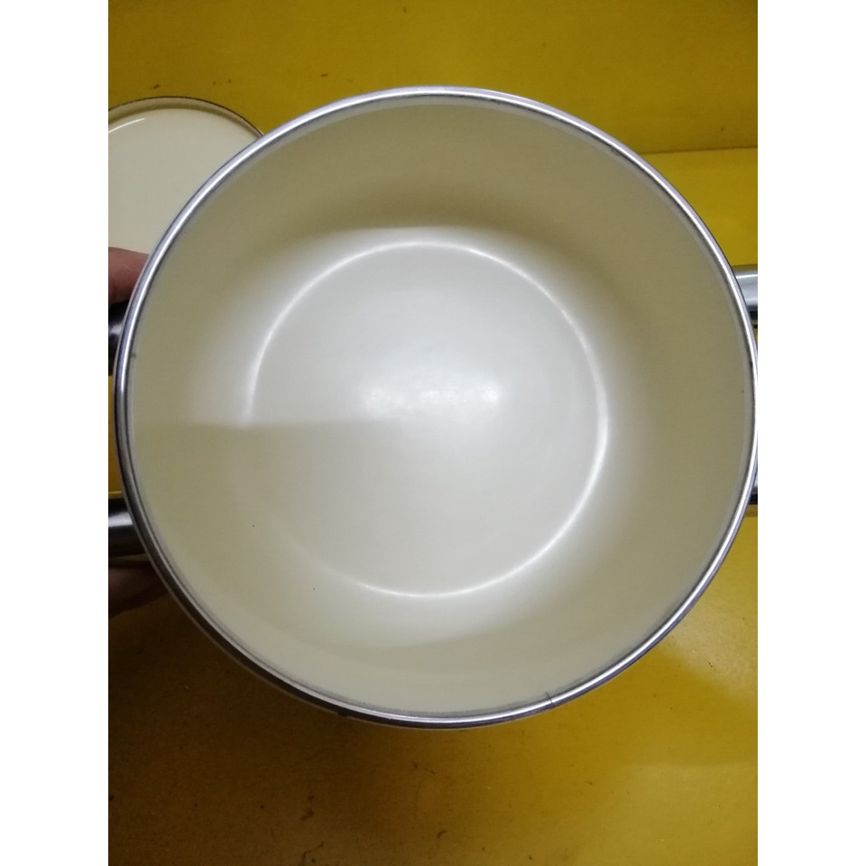 Nồi men nội địa Nhật, size 16cm, cao 9.5cm (mã 815), Dùng được bếp từ