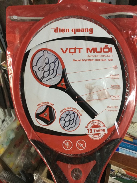 Vợt Muỗi Điện Quang Bảo Hành 12 Tháng(Ship Hoả Tốc Nhanh)