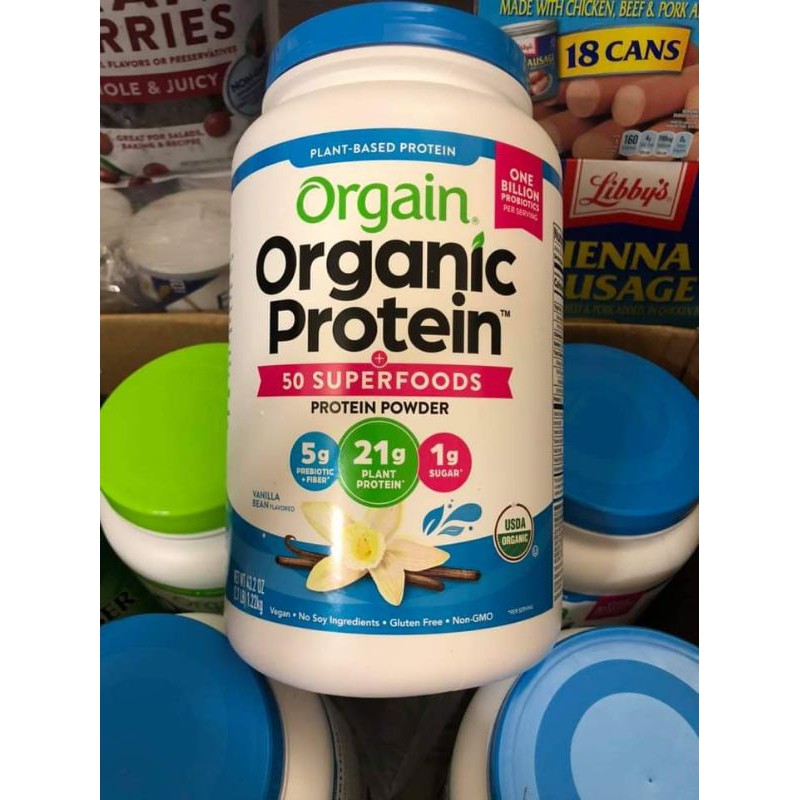Bột dinh dưỡng Orgain Organic Protein & Superfoods hương Vani