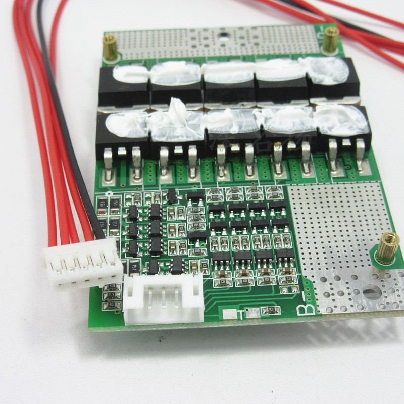 Bảng bảo vệ pin 4S 12V 100A Xả cùng một cổng với Bảng bảo vệ cân bằng 3.2V Lifepo4 BMS