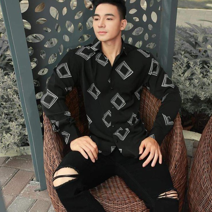 Áo sơ mi nam dài tay vải lụa kate mềm mịn mát | BigBuy360 - bigbuy360.vn