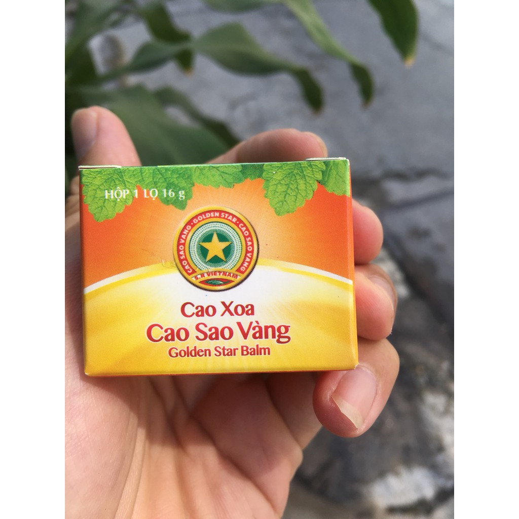 Cao sao vàng 16g - Golden Star Balm quà tặng cho ông bà, bạn bè - Nguyên hộp 6 lọ nhỏ