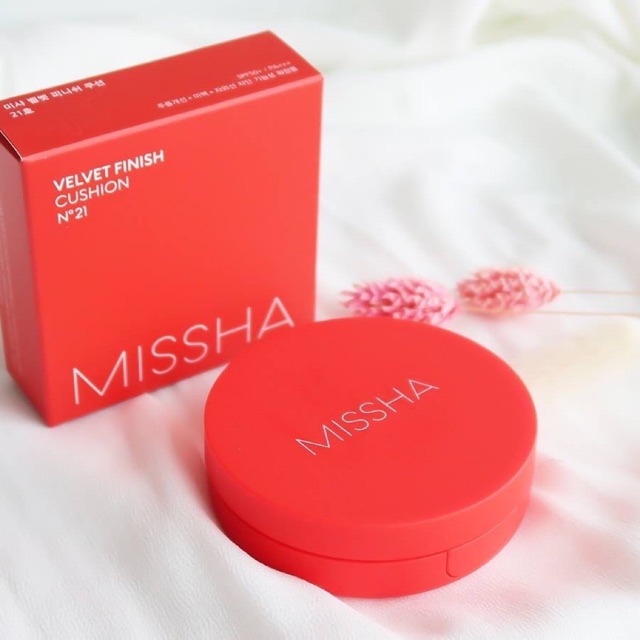 PHẤN NƯỚC MISSHA VELVET FINISH CUSHION ĐỎ RỰC RỠ