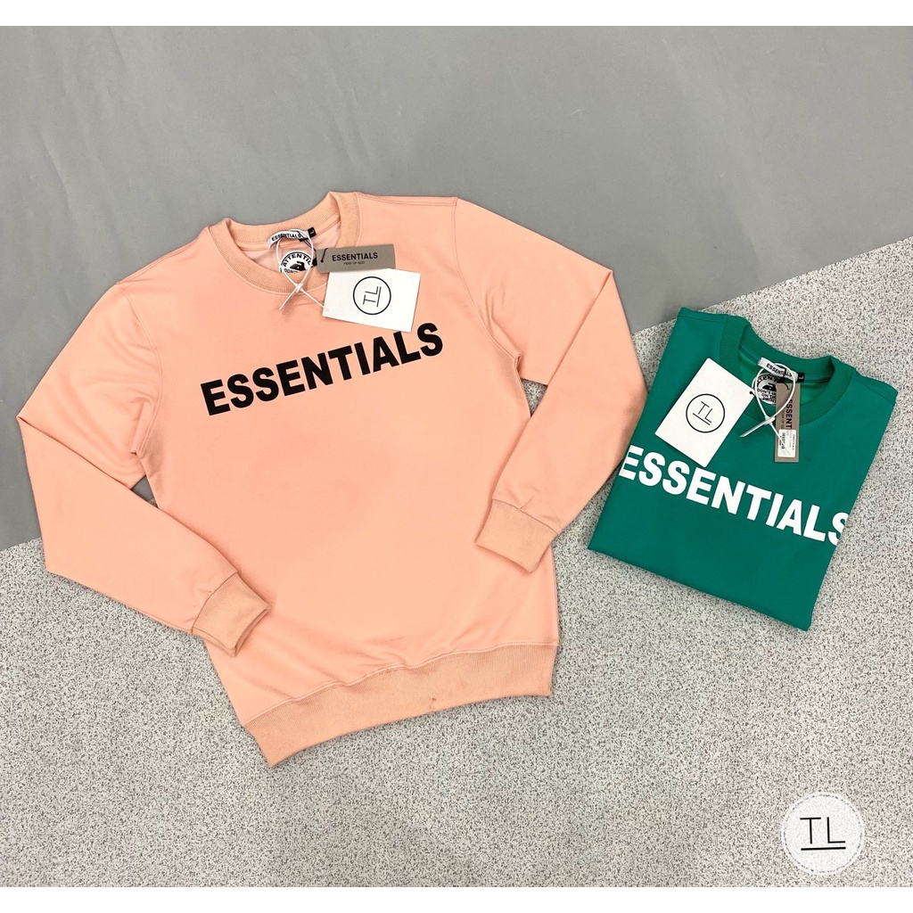 Áo nỉ Essential in chữ siêu hot 3 màu cực đỉnh - Áo nỉ nam nữ 2021 | BigBuy360 - bigbuy360.vn