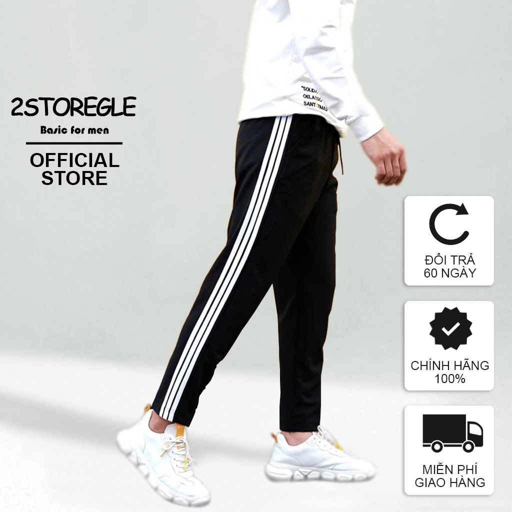 Quần Thể Thao Nam Ống Côn 2STOREGLE Dáng Ôm Chất Mịn Đẹp Vải Không Bai Gião Không Xù Lông
