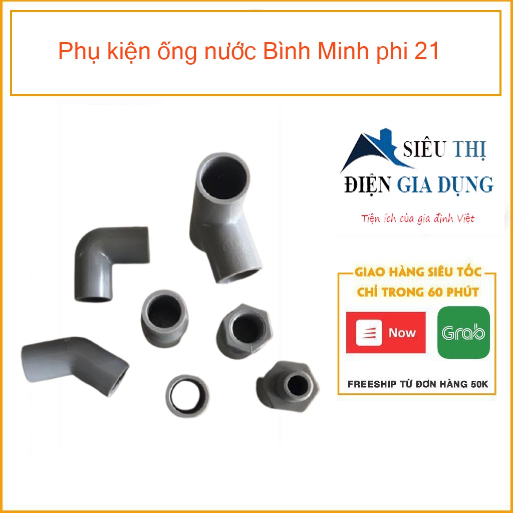 Phụ kiện ống nước Bình Minh phi 21