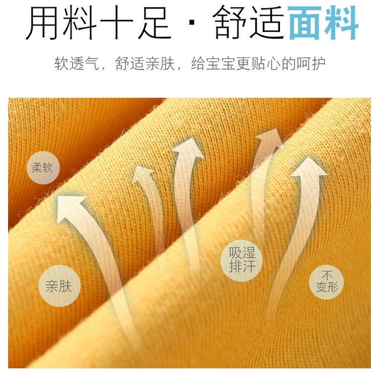 Bộ áo thun cotton tay ngắn in họa tiết dễ thương + quần short phong cách Hàn Quốc cho bé trai/ gái