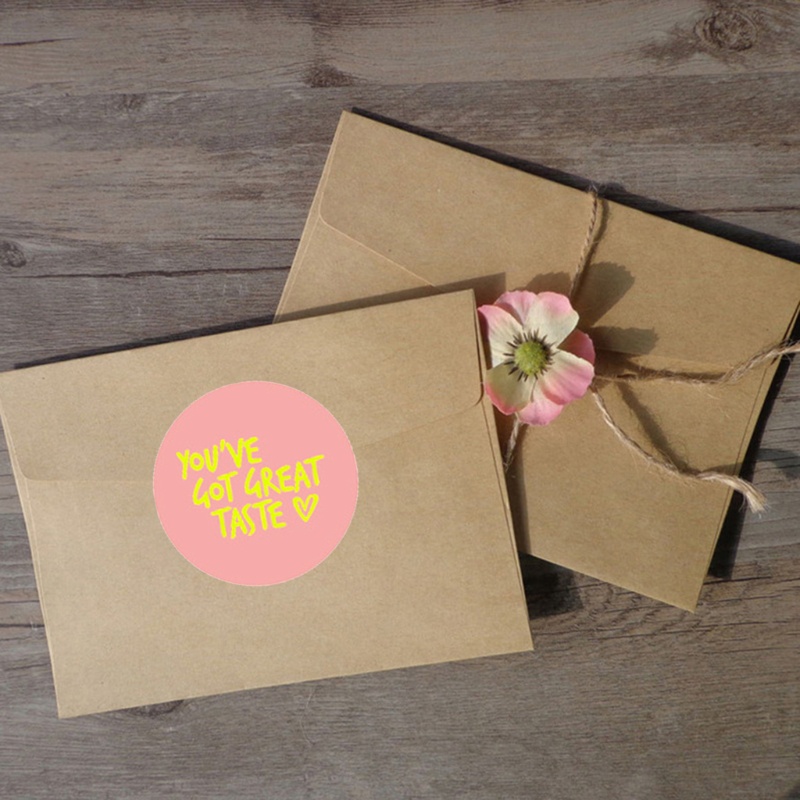 Cuộn 500 Miếng Dán Màu Sắc Đồng Trang Trí Quà Tặng