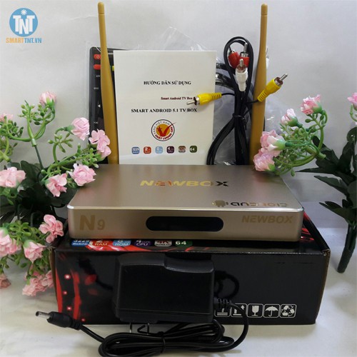 Androi TV box NEWBOX N9 RAM 2G biến tivi thường thành smart tivi