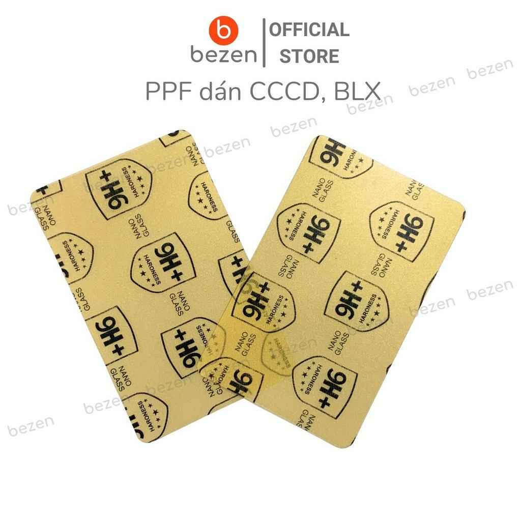 Miếng dán căn cước công dân CCCD, bằng lái xe BLX, thẻ ATM Bezen