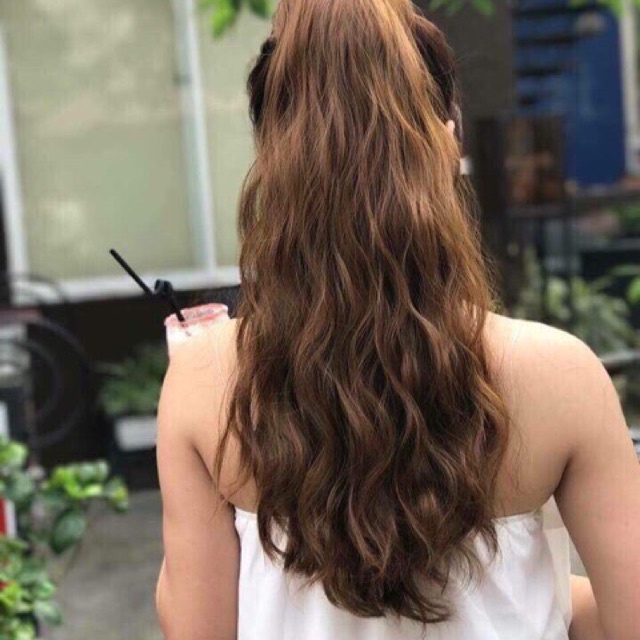 Tóc giả ngoặm xù sóng  FREESHIP  ngoặm xù sóng tự nhiên n42