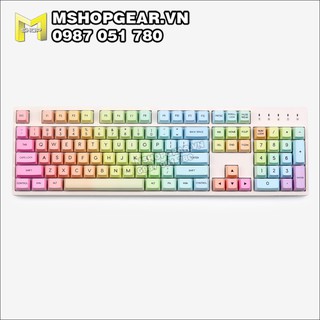 Keycap Rainbow thick pbt dye-sub oem profile 123 keys