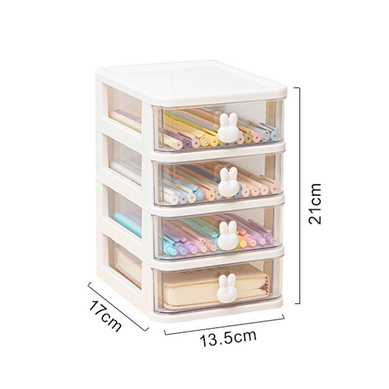 Hộp Đựng Đồ Trang Điểm/Văn Phòng Phẩm Để Bàn Có Thể Xếp Chồng Sắp Xếp Gọn Gàng