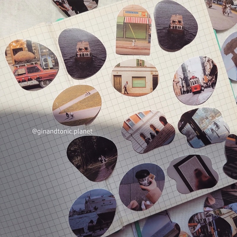 Set 23 sticker chủ đề du lịch và nhiếp ảnh dùng trang trí bullet journal - ginandtonic