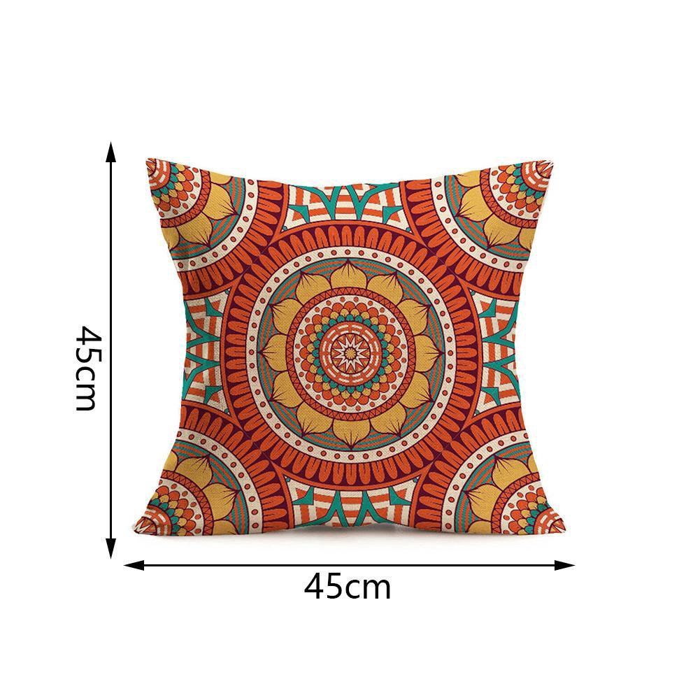 Vỏ Gối Cotton Lanh 45x45cm Phong Cách Bohemia Vintage J9C9