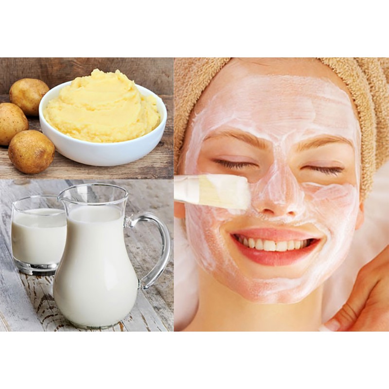 Combo 10 Mặt nạ làm dịu da chiết xuất từ khoai tây 3W CLINIC FRESH POTATO MASK SHEET 23ml - Hàn Quốc Chính Hãng