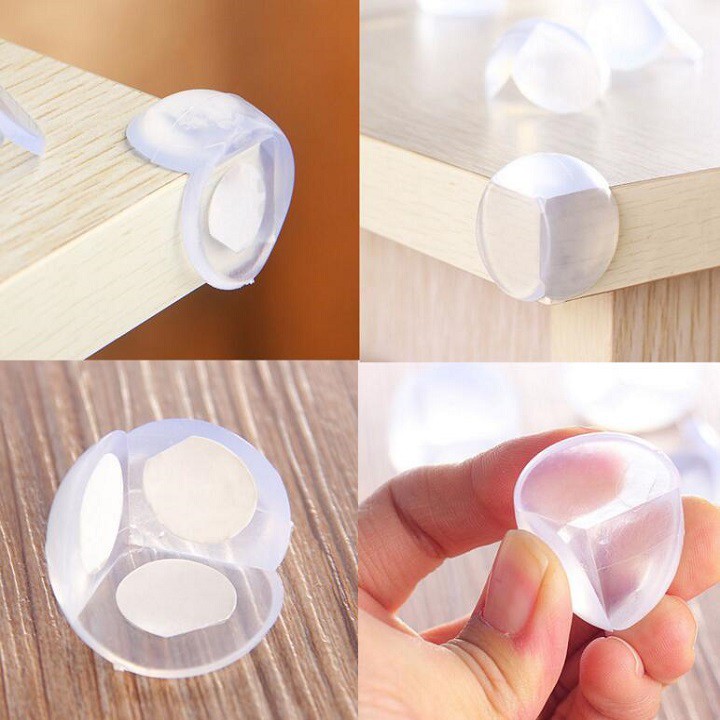 Combo 5 miếng bịt góc bàn bằng silicon mềm nhẹ đàn hồi giảm thiểu tối đa chấn thương cho bé khi va chạm (BGT01)