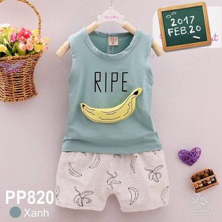 [SALE OFF 54%] Thời Trang Trẻ Em  Bộ Quần Trẻ Em Nơ Quả Chuối