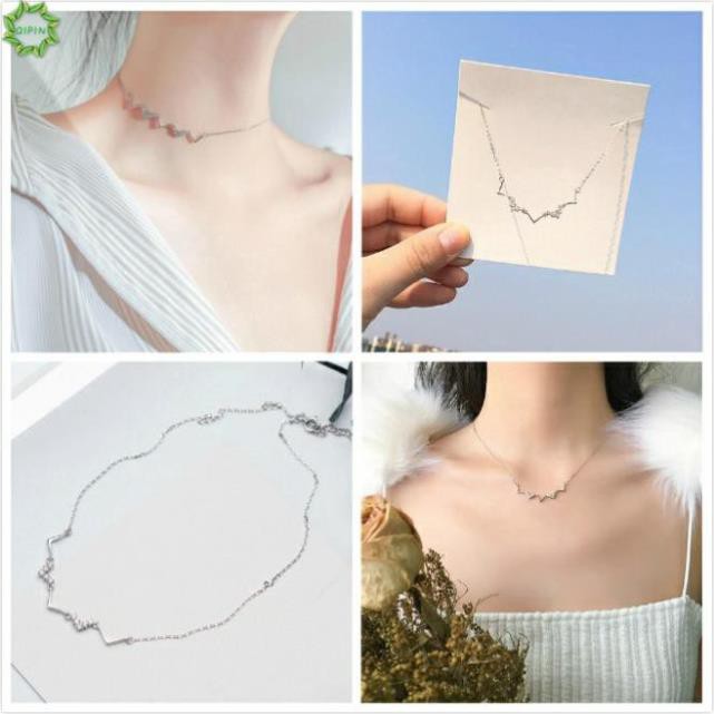 Dây chuyền bạc nữ FREESHIPVòng cổ nữ mặt hình ziczac [day bac]