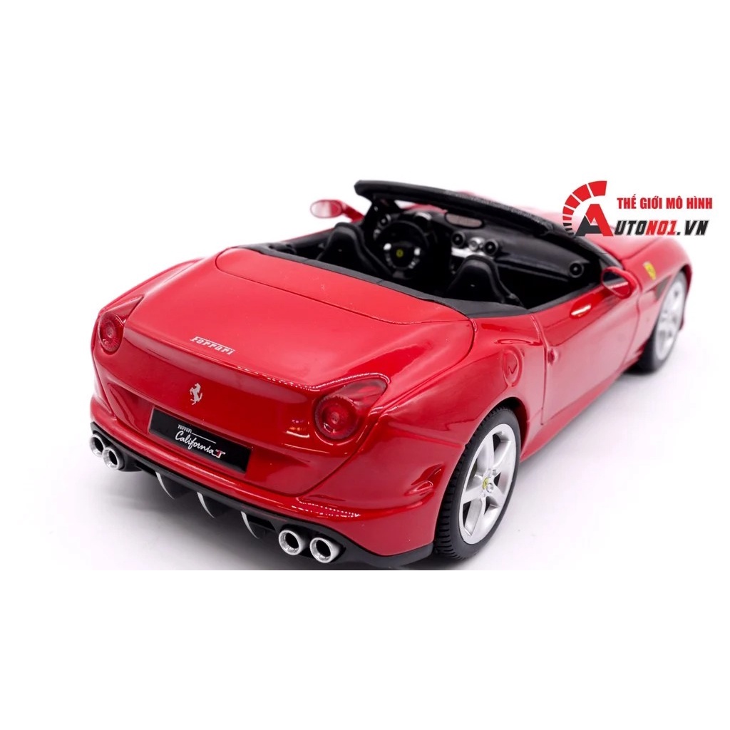 XE MÔ HÌNH FERRARI CALIFORNIA T CLOSED TOP CÓ MUI - KHÔNG MUI 1:18 BBURAGO