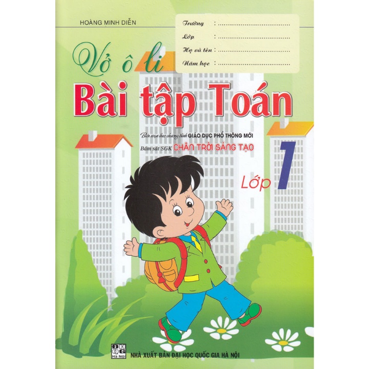 Sách Bổ Trợ - Vở Ô Li Bài Tập Toán Lớp 1 (Bám Sát SGK Chân Trời Sáng Tạo)