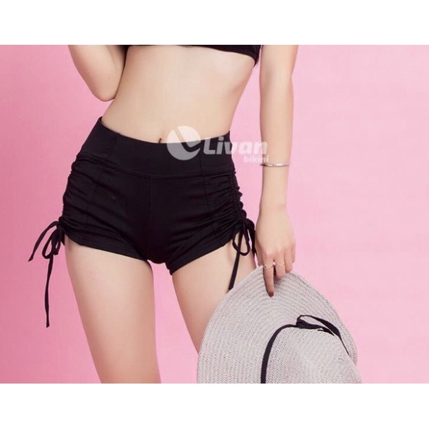 freeship Quần Bơi/ Quần Tập/ Thể Thao Lẻ Nữ Rút Dây Đen ( free size 40-60 ký) Hàng Shop Cam Kết Chất Đẹp | BigBuy360 - bigbuy360.vn