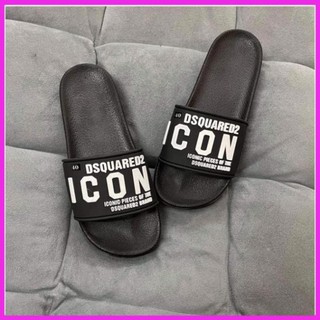 Dép icon dsq cao su quai ngang