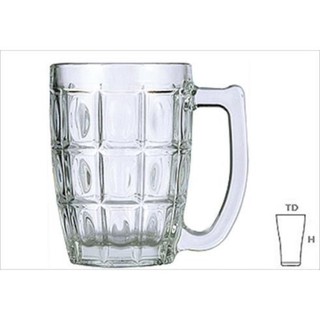 Set 6 Ly Thái Lan Đựng Bia/Tràđá... Thủy Tinh LG-115