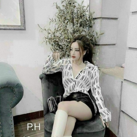 Áo sơ mi nữ tay dài màu trắng chất liệu lụa cao cấp, sơ mi nữ cổ bẻ kiểu đẹp T-FASHION 24H SM10