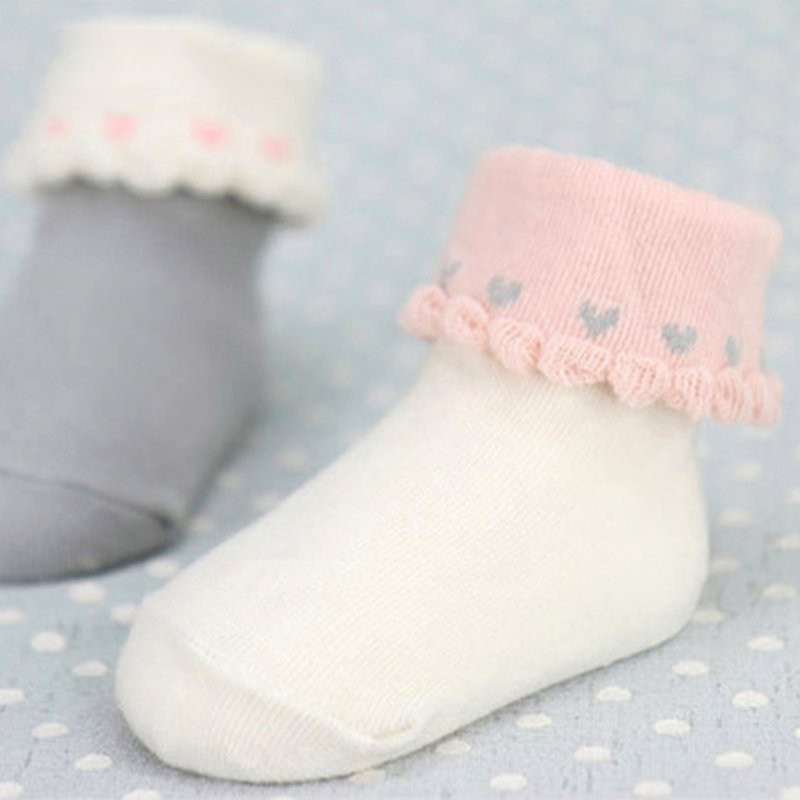 Tất cotton đi chân bẻ cổ cho bé