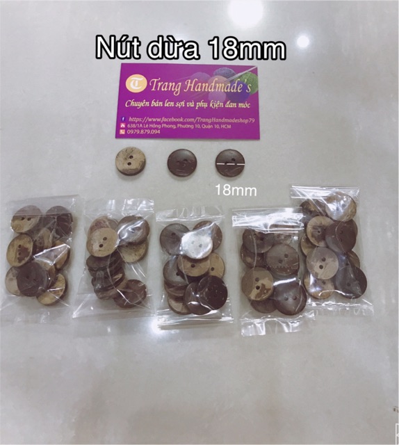 Nút dừa bì 10 cái