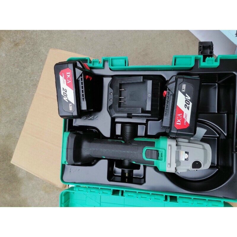 MÁY MÀI GÓC DÙNG PIN DCA 20V CHÍNH HÃNG đĩa 100mm mã ADSM03-100E