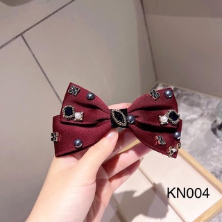 KẸP TÓC NƠ ĐÍNH ĐÁ PHA LÊ CAO CẤP HÀN QUỐC