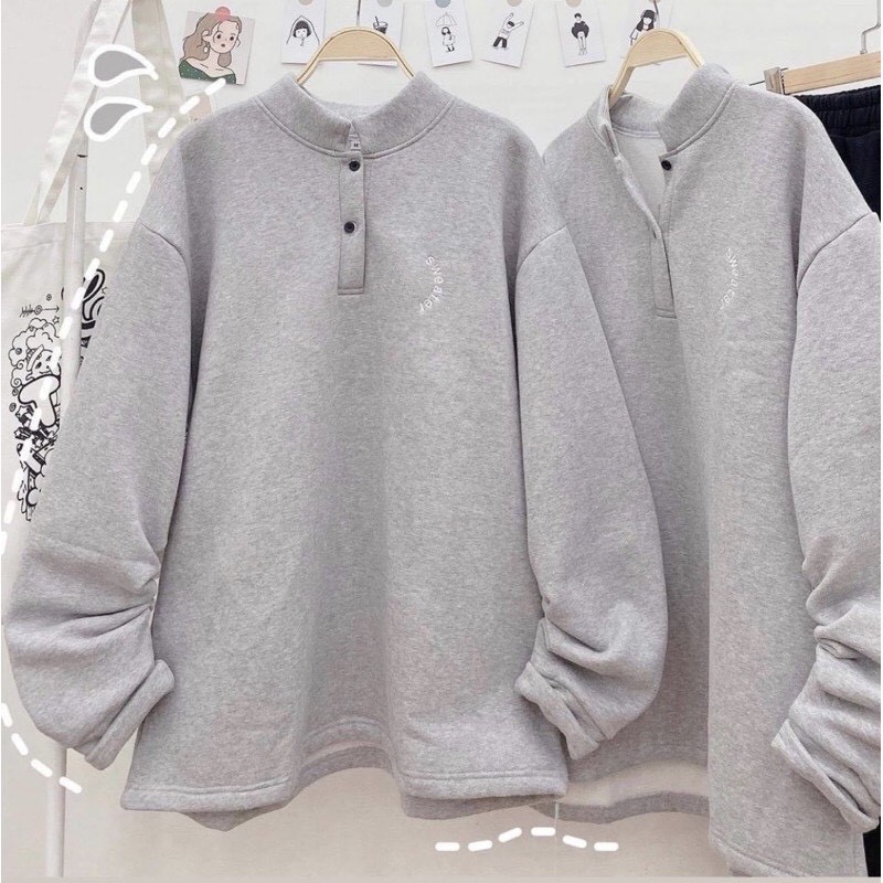 [Hình Thật] Áo Nỉ Sweater Nỉ Bông Form Rộng - Phong Cách Oversize Unisex | BigBuy360 - bigbuy360.vn