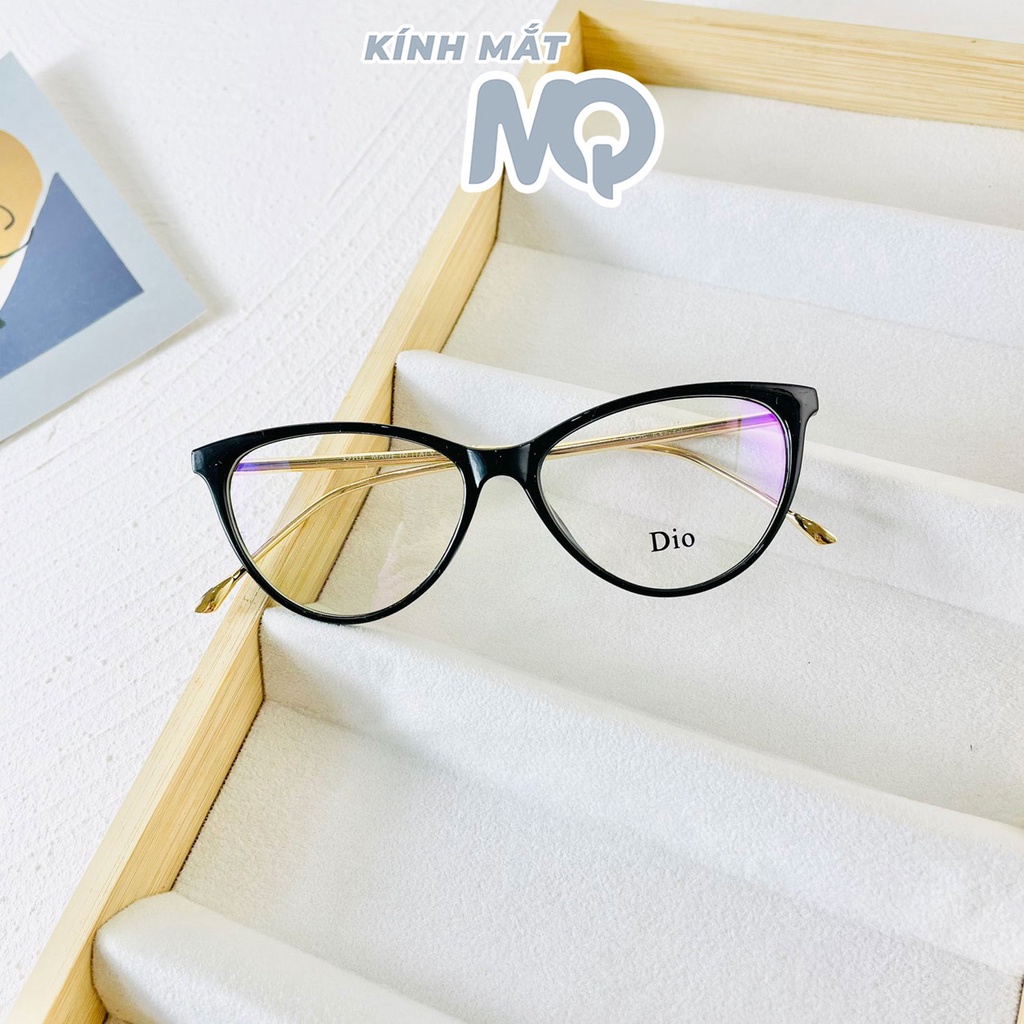 Gọng kính mắt mèo càng tăm mảnh 5029 dễ đeo cực xinh Kính mắt MQ nhận cắt mắt cận 0-6 độ vào kính