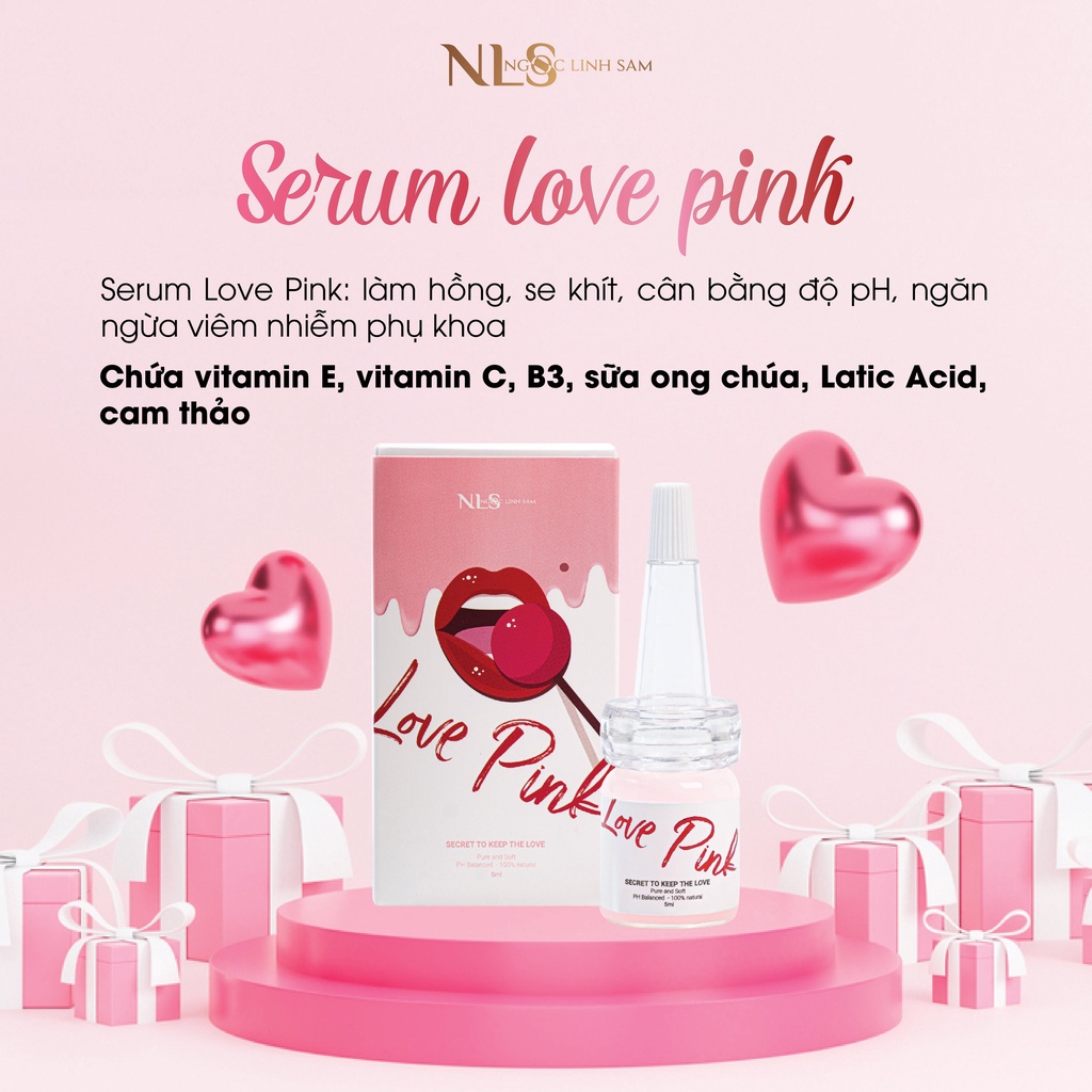 Serum LOVE PINK NLS Dưỡng Hồng Se Khít Vùng Kín 5ml