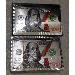 Bộ bài tây nhựa mạ bạc silver  Hhấp dẫn