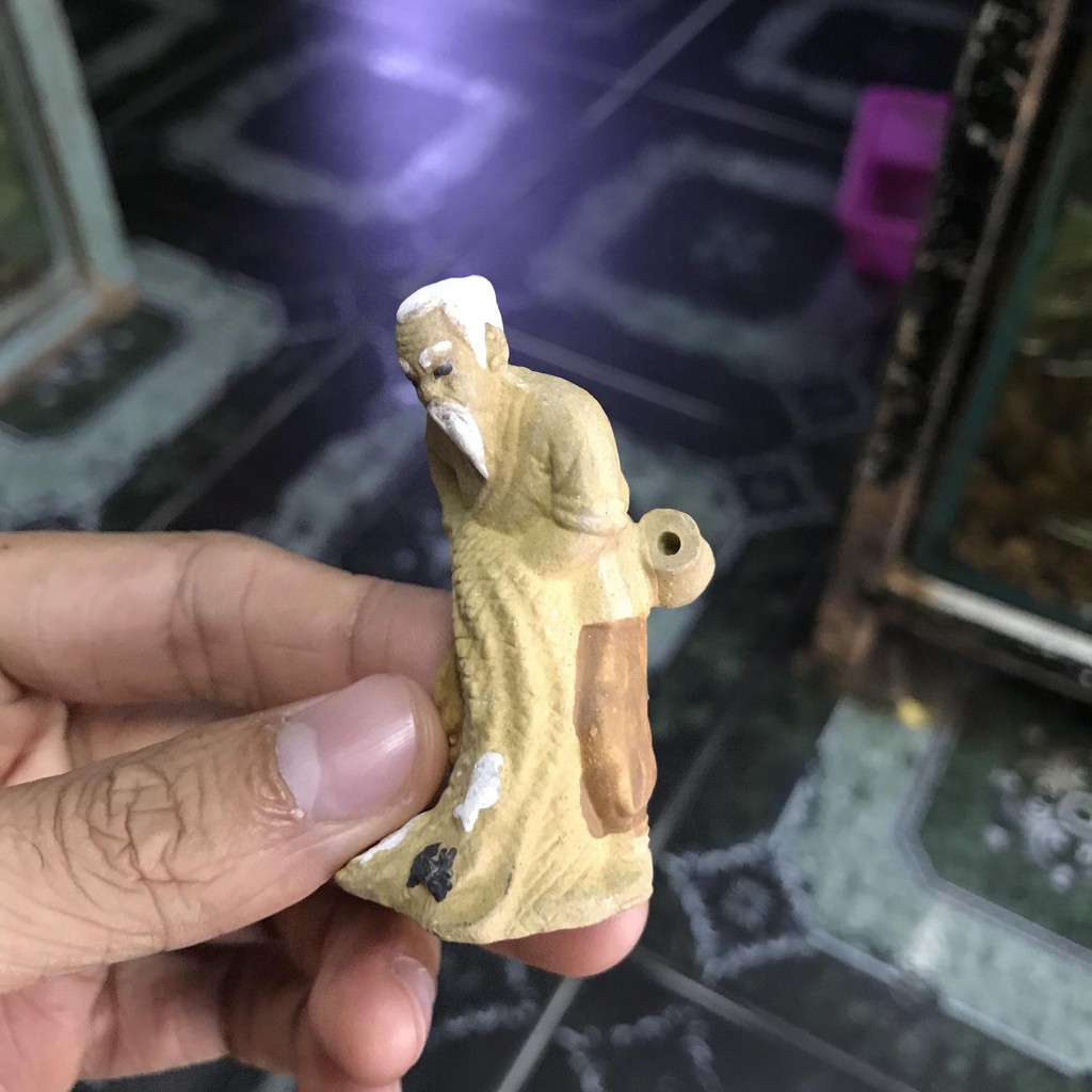 ÔNG LÃO BẮT CÁ TRANG TRÍ HỒ CÁ NON BỘ CAO 6CM