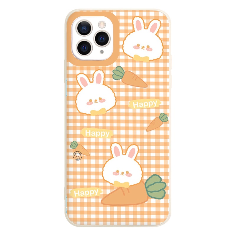 Ốp lưng iphone 13 thỏ cà rốt happy siêu xinh cho 6/6plus/6s/6splus/7/7plus/8/8plus/x/xr/xs/11/12/13/pro/max/plus/promax