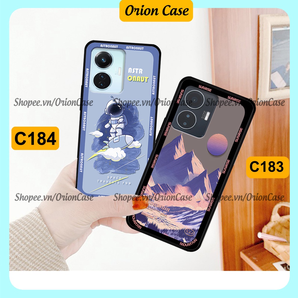 Ốp lưng Vivo Y55 2022 in hình astronaut pro nasa , moutain cá tính . ốp lưng chống sốc, bền đẹp.
