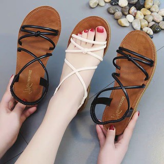Giày Sandal Chiến Binh Cổ Thấp Đế Gấu